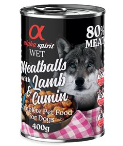 Alpha Spirit canned meatballs with lamb & cumin 400g