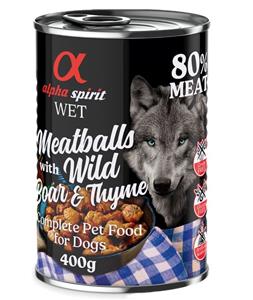 Alpha Spirit Canned Meatballs with Wild Boar & Thyme 400g