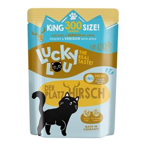 6x300g Lucky Lou Adult Gevogelte & Wild nat kattenvoer
