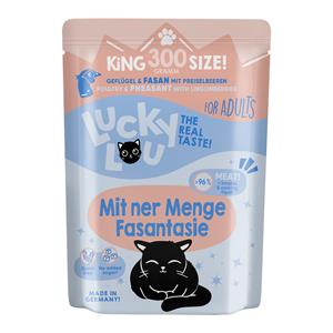 6x300g Lucky Lou Adult Gevogelte & Fazant nat kattenvoer