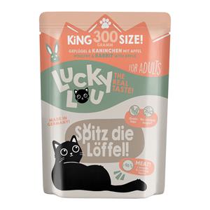 6x300g Lucky Lou Adult Gevogelte & Konijn nat kattenvoer