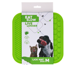 Petsexclusive Eat Slow Live Longer Lick Mat Duo M Green