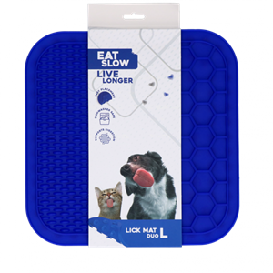 Petsexclusive Eat Slow Live Longer Lick Mat Duo L Blue