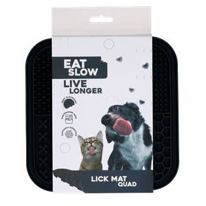 Petsexclusive Eat Slow Live Longer Lick Mat Quad Grey