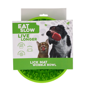 Petsexclusive Eat Slow Live Longer Lick Mat Wobble Bowl Green