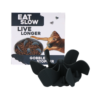 Petsexclusive Eat Slow Live Longer Lick Mat Gobble Stopper Grey