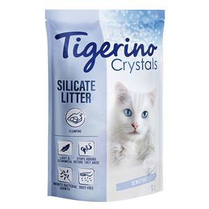 5l Sensitive Parfumvrij Tigerino Crystals Klonterende Kattenbakvulling