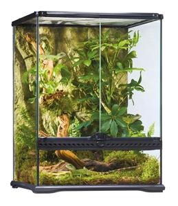 Exo Terra EX Paludarium Zwart | 45 x 45 x 90CM Geleverd met achterwand