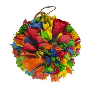 Duvo+ Kleurrijke Pompon Van Maisbladeren M - 17,2x10,8x10,8cm