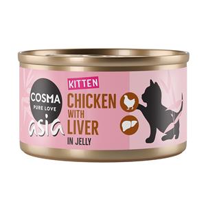 Cosma Asia Kitten in Jelly 6 x 85 g Kip met kippenlever