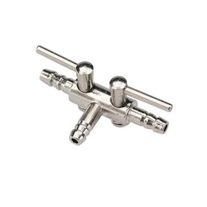 Aqua D'ella Metalen 2/3 Wegkraan Voor Slang 4/6MM
