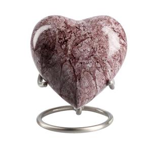 urnwebshop Huisdier Hart Urn Paradiso Granit Look, inclusief Standaard  (0.1 liter)