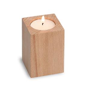 urnwebshop Eikenhouten Mini Kaarshouder Dieren Urn met Waxinelicht (0.01 liter)