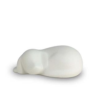 urnwebshop Honden Urn of Asbeeld Wit (0.6 liter)