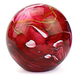urnwebshop Medium Glazen Bal Dieren Urn Elan Marble Red (1.5 liter)