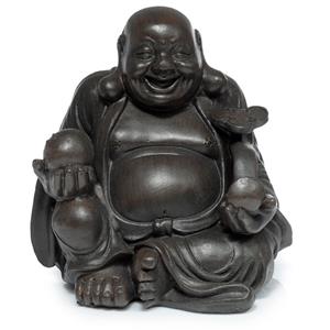 Mini Happy Boeddha Dierenurntje Brons Rechts (0.1 liter)