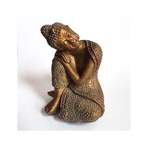 urnwebshop Mini Dieren Urn Slapende Indische Buddha XS Brons (0.025 liter)