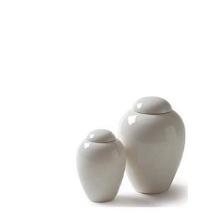 urnwebshop Porseleinen Mini Dieren Urn Serenity White (0.15 liter)