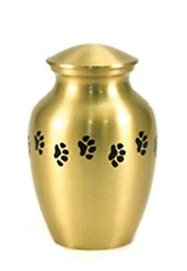 urnwebshop Classic Paws Brass Dieren Urn Medium (0.7 liter)