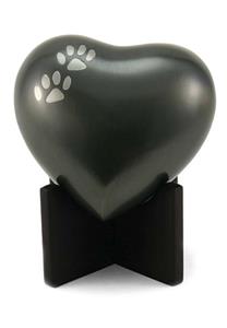 urnwebshop Arielle Dieren Hart Urn Classic Paws Slate (0.3 liter)