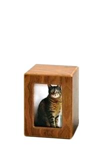 urnwebshop Mini Houten Foto Dieren Urn Berk (0.5 liter)