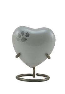 urnwebshop Pearl Odyssey Hart Urn met Pootje, inclusief Standaard (0.05 liter)