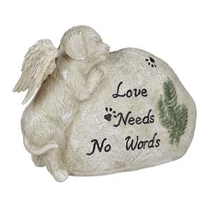urnwebshop Honden Urn of Asbeeld Gedenkkei, Hondje met Engelvleugels (0.95 liter)