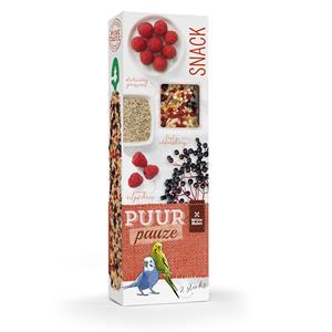 Witte Molen Puur Pauze Sticks parkiet framboos & vlierbes 60g
