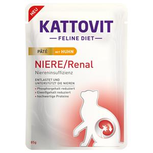 Kattovit 30 x 85 g  Nieren/Renal Paté met kip, nat kattenvoer