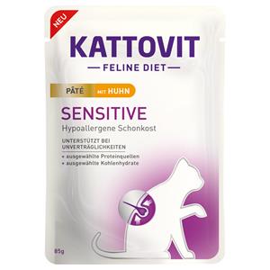 Kattovit 30x 85g  Sensitive Paté met kip, nat kattenvoer