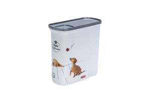 Curver Hond - Voercontainer - 21x9x20 cm - Wit - 2 L