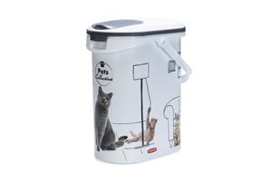 Curver Kat - Voercontainer - 19x30x35 cm - Wit - 10 L