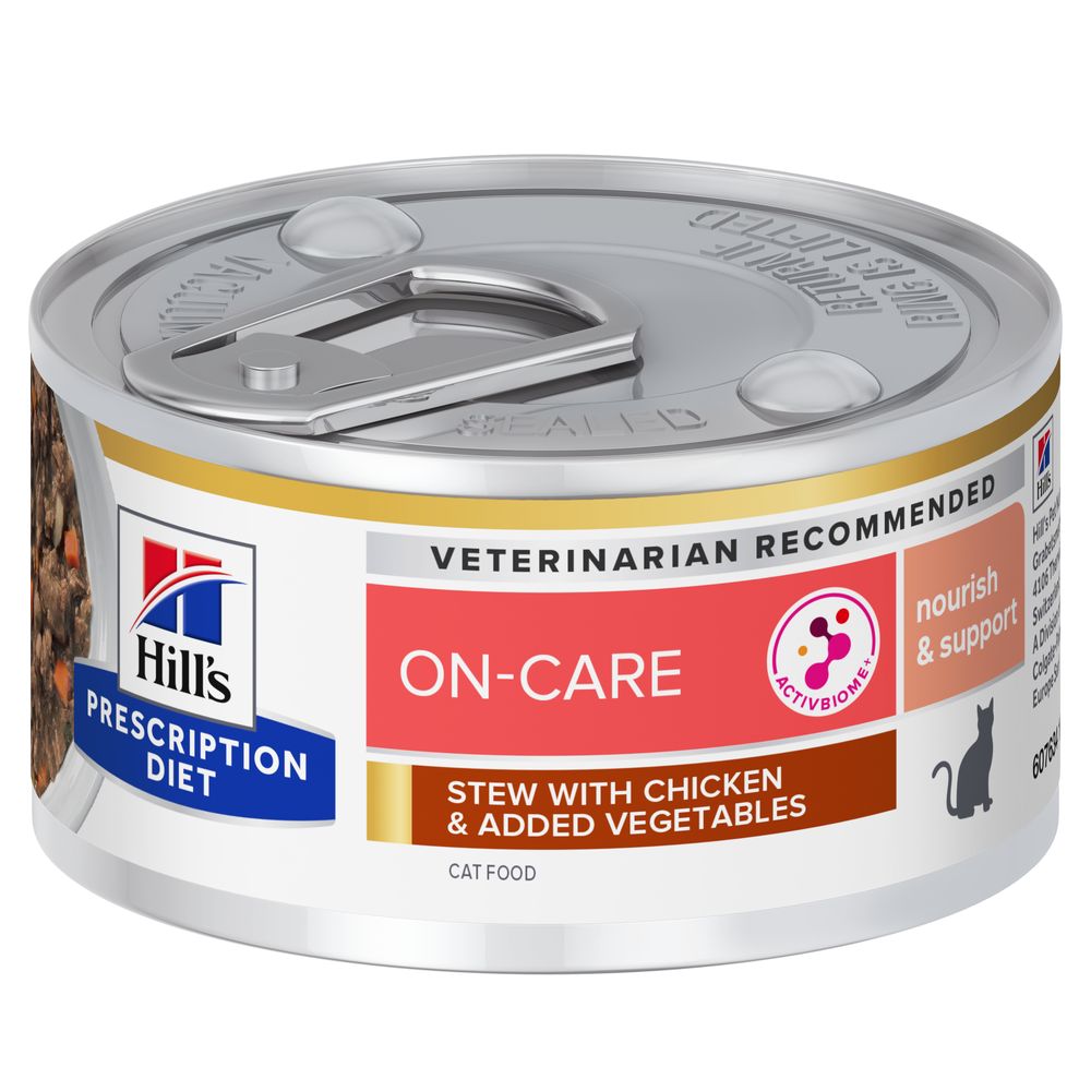 96 x 82 g Hill's Prescription Diet On-Care met Kip kattenvoer nat
