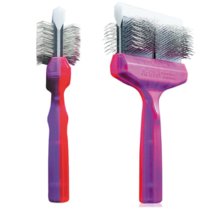 Activet Duo Paars/Rood Tuffzappercoater & Mat Zapper Dubbel | Pluk & Ontwol borstel