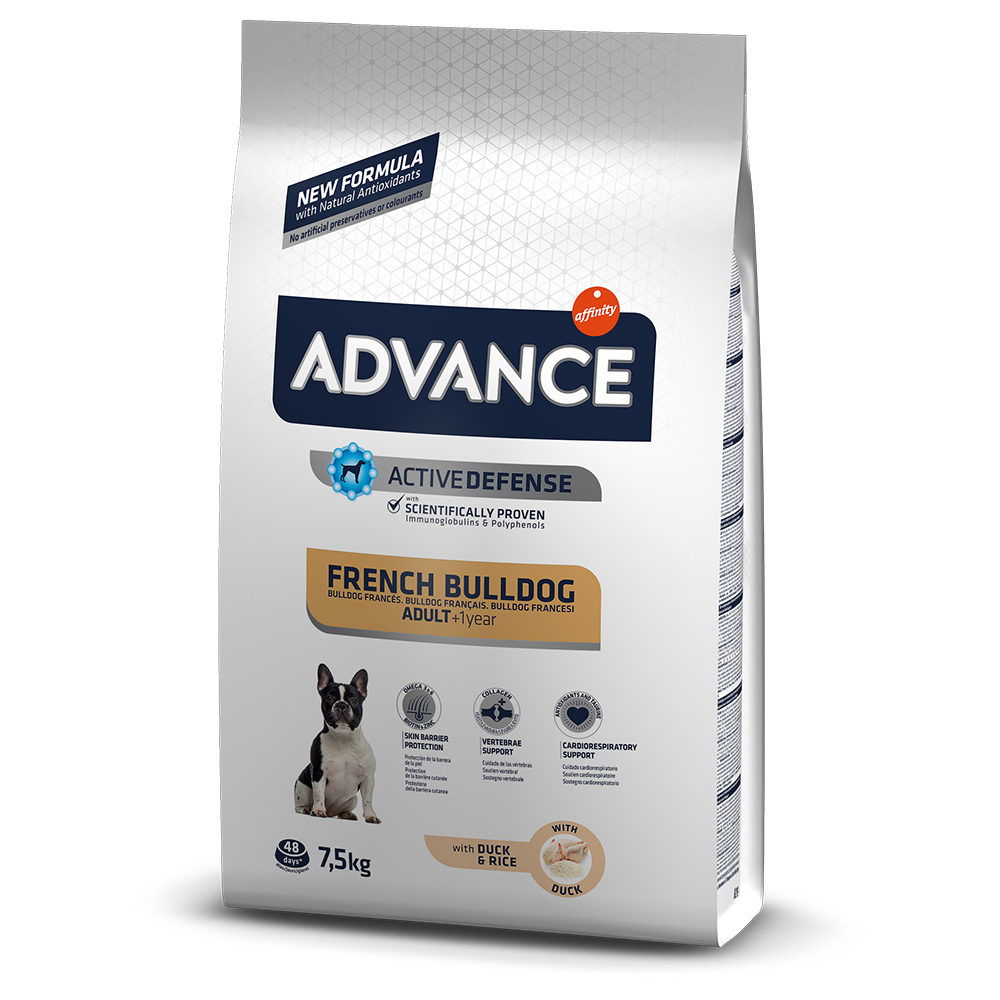 Affinity Advance 7,5kg Advance French Bulldog mit Ente Hundefutter trocken