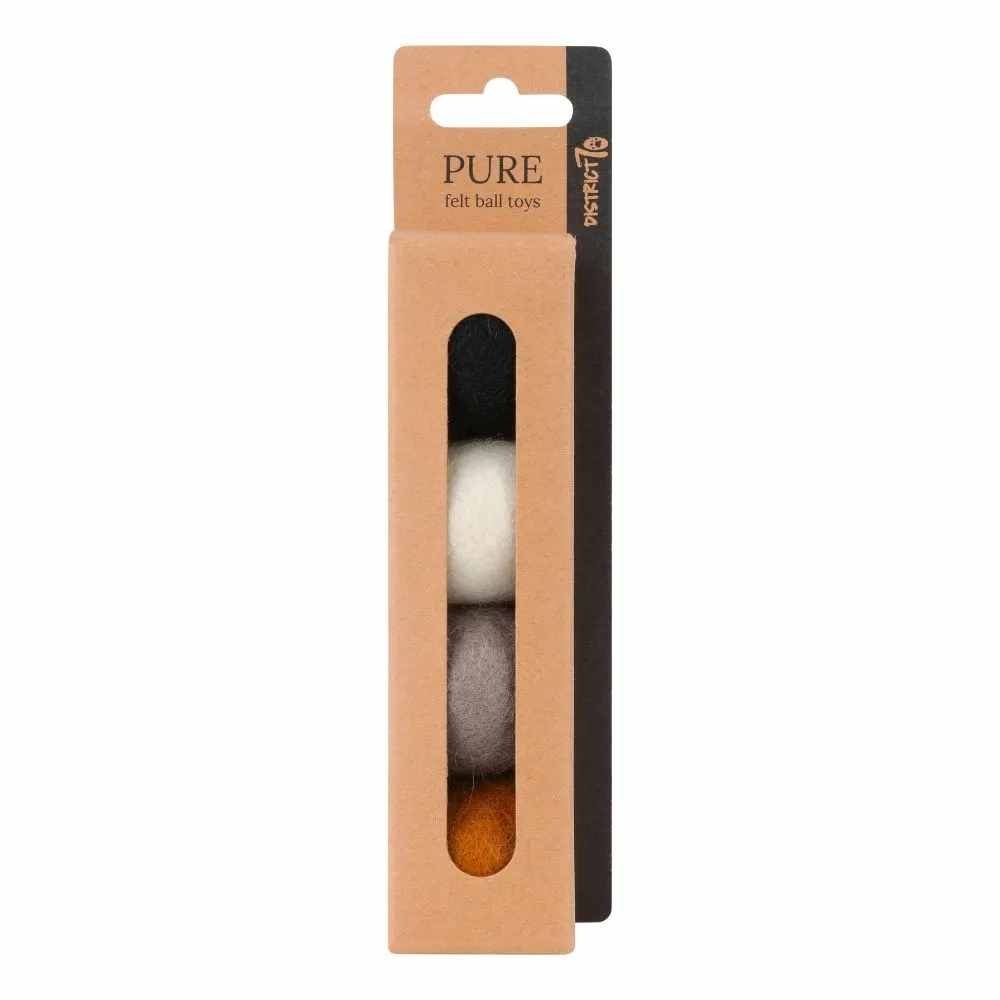 District 70 Felt Ball Toys - Pure