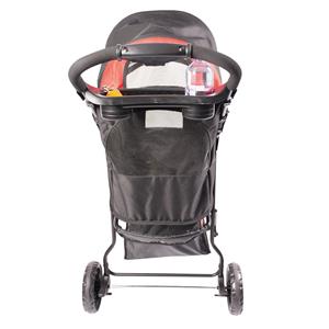 Duvo+ Pet Buggy 3-Wieler Zwart/Rood 79x55x99cm - max. 15kg