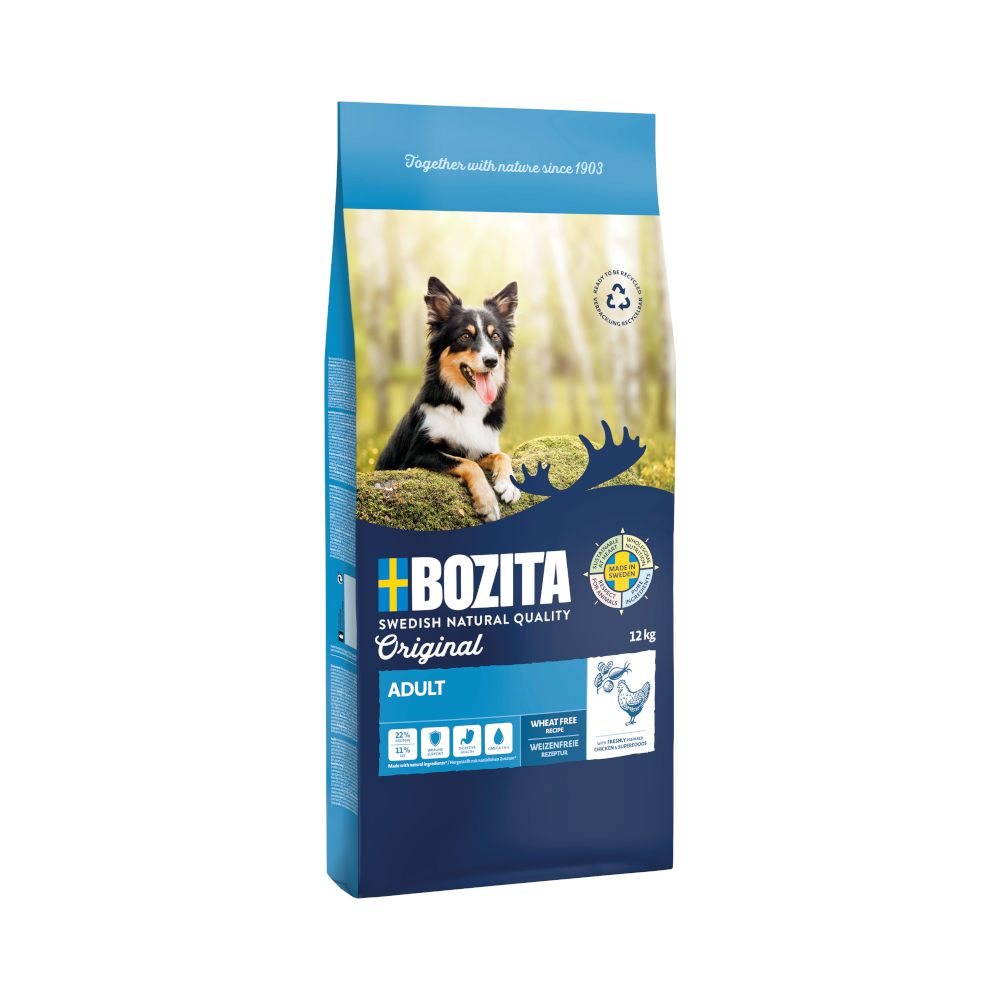 Voordeelpakket: 2x12kg Bozita Original Tarwevrij Droog Hondenvoer