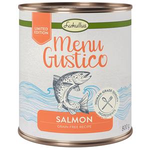 Lukullus Menu Gustico - Zalm met Wortel, Alfalfa en Spinazie - 6 x 800 g