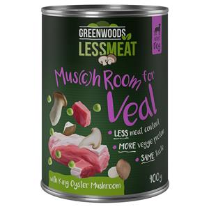 Greenwoods Less Meat met Koningsoesterzwam (graanvrij) - Kalfsvlees 6 x 400 g