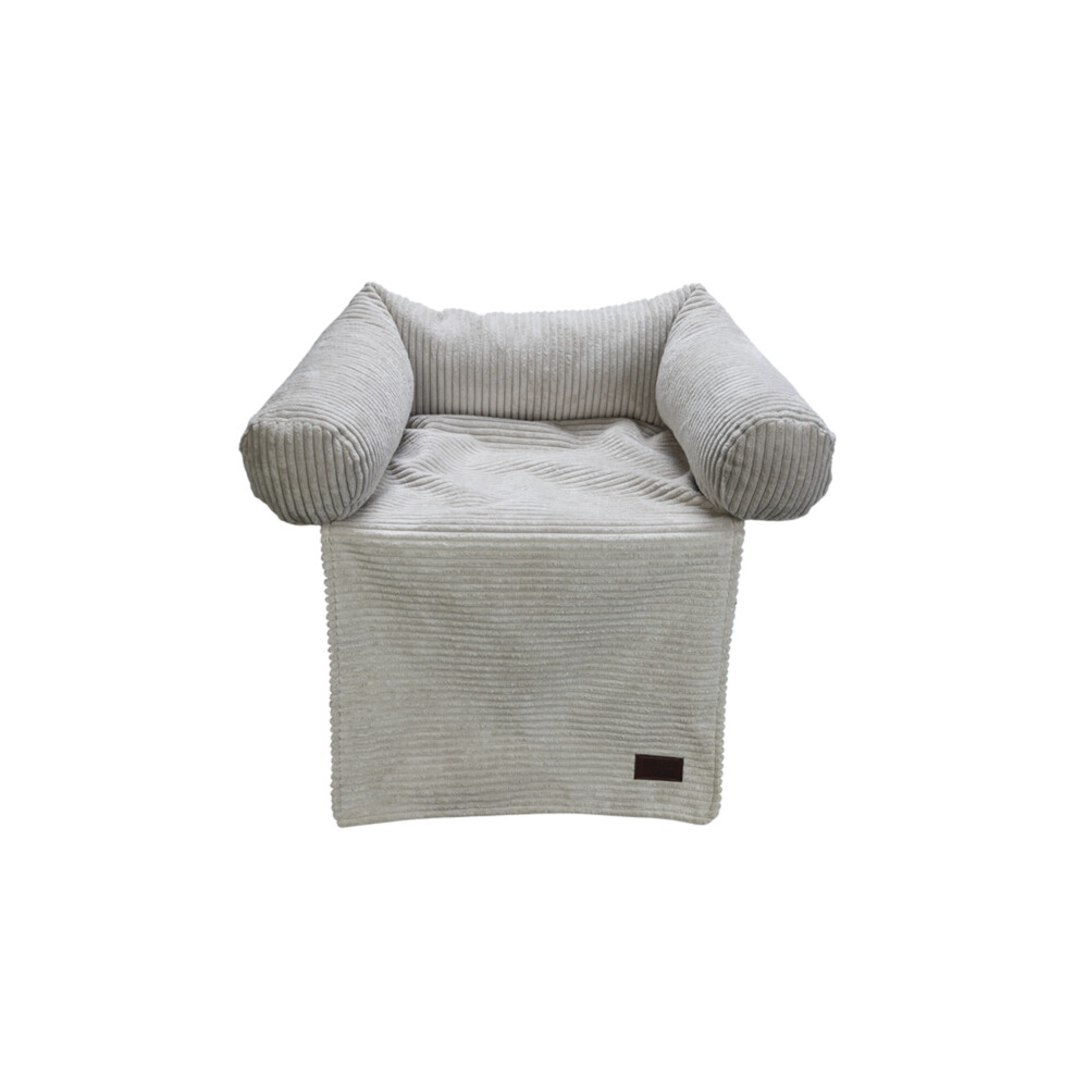 Designed by Lotte Designed door Lotte Couch kussen Ribbed, lichtgrijs 50x45x13,5cm hond