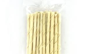 Landman Witte gedraaide staafjes 8mm 20 stuks