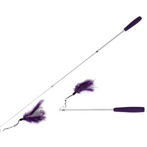 Ebi Fishing Rod Telescope, Voeder 35-95CM Paars/wit