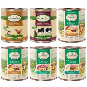 Proefmix Lukullus Naturkost Adult  6 x 800 g (5 soorten)
