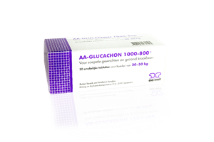 AA-Vet AA Glucachon 1000/800mg 30 tabletten