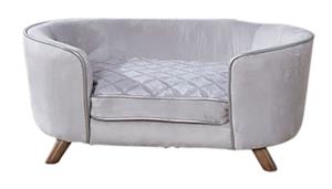 Enchanted pet Enchanted hondenmand / sofa quicksilver zilverkleurig 84x57x35,5 cm