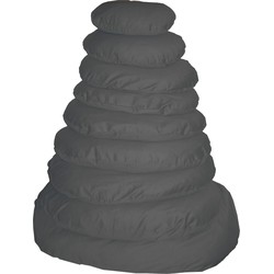 Ligkussen met rits antraciet 38 cm - Gebr de boon
