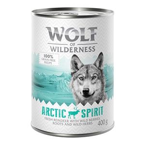 12x400g Arctic Spirit Rendier Wolf of Wilderness Hondenvoer