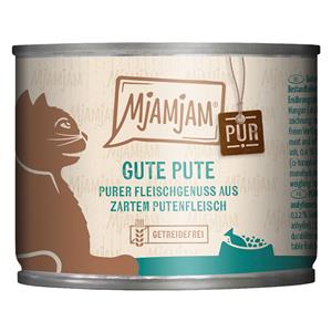 6x200g goede kalkoen puur MjAMjAM kattenvoer nat
