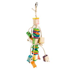 Duvo+ Groovy houten cluster met papiertouw